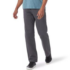 Lee Extreme Motion Men’s Athletic Fit Pants Dark Gray 32x34 Tapered Leg NWT
